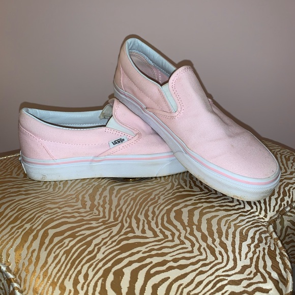 baby pink slip on vans